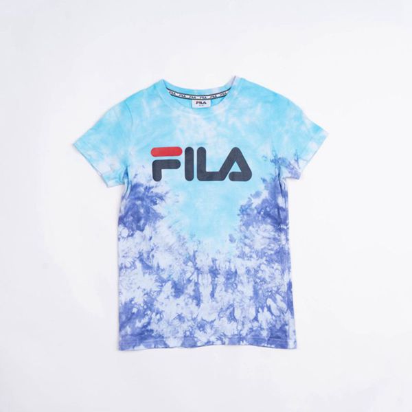 Fila Deckle Boy's T-Shirts - Turquoise,NZ 643-67298